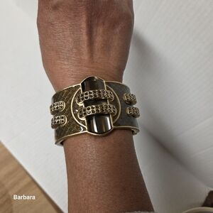 Vintage Lia Sophia "Ransom" Hinge Cuff Bracelet